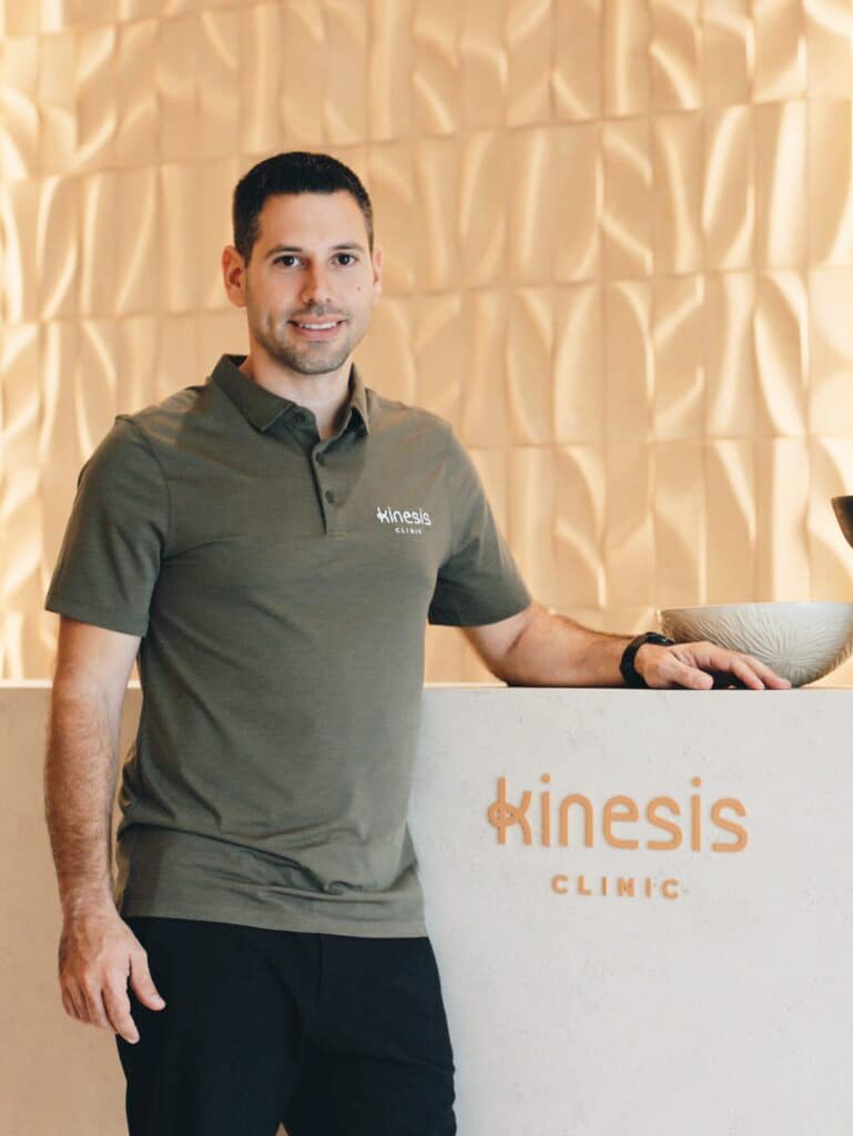 Ioannis Rellias, senior physiotherapist at Kinesis Clinic Dubai.