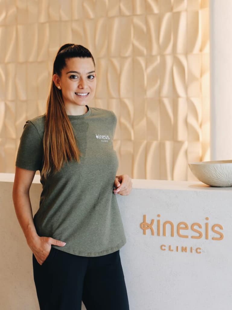 Katerina Rellias, senior physiotherapist at Kinesis Clinic Dubai.