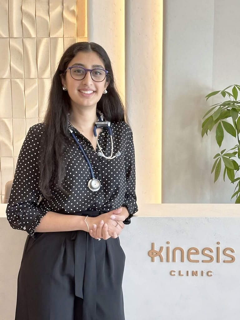 Dr. Alia Sahni, general practitioner at Kinesis Clinic Dubai.