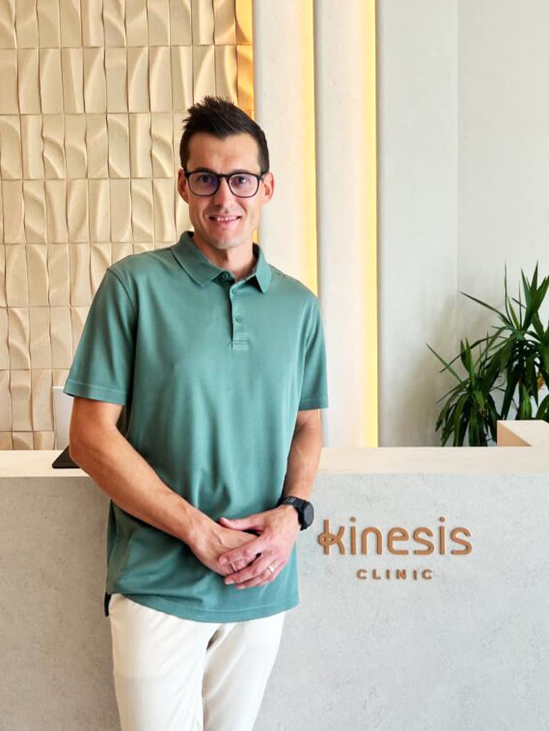 Stef, physiotherapist at Kinesis Clinic Dubai