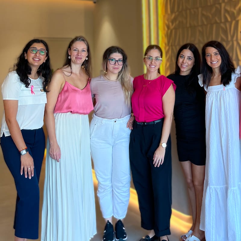 Patients participating in a wellness event at Kinesis Clinic Dubai